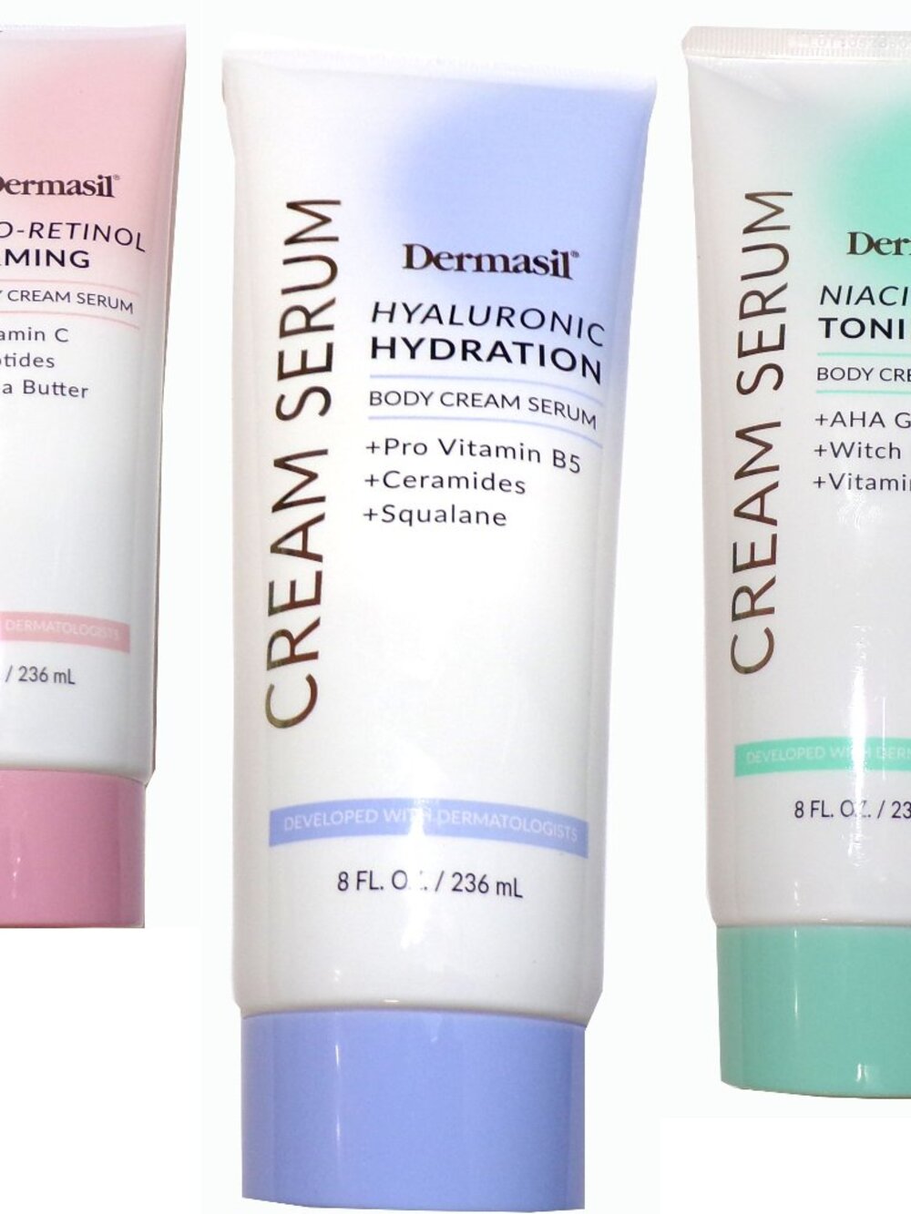 Dermasil Premium Body Cream Serum Variety Collection Bundle, 24 fl. oz.